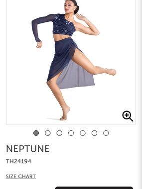 Neptune by Tenth House Dance costume Medium Adult